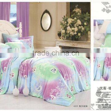 100% Cotton Peach Bed Spread Fabric 32*32 133*72 98" photo-2