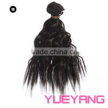 15cm Long Classic Wavy Hair Weft Extension for Doll Hair photo-3