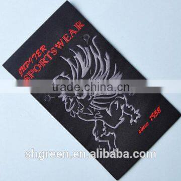 High Definition Sports Wear Fabric Woven Label With Trademark