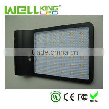 Shenzhen factory supply garden secure light 36leds solar panel lamps