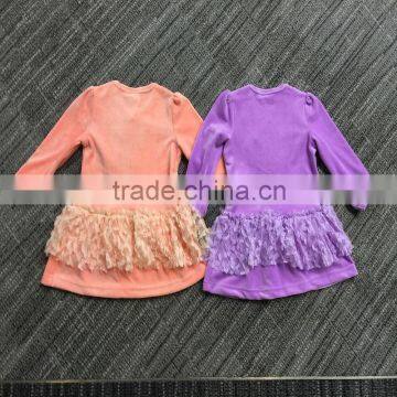 Wholesale Factory Price Top Design Fashion Small or Teenage Girls Dress With Ruffle photo-2