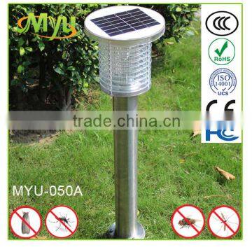 Solar Mosquito Killer Lamp Ultrasonic Stainless Steel Insect Killer Lamp