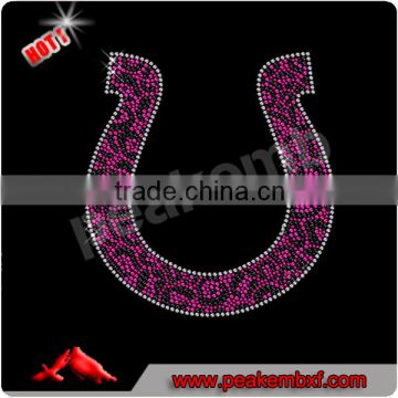 Colorful Horse Shoes Custom Heat Transfer Iron On Rhinestone Wholesale