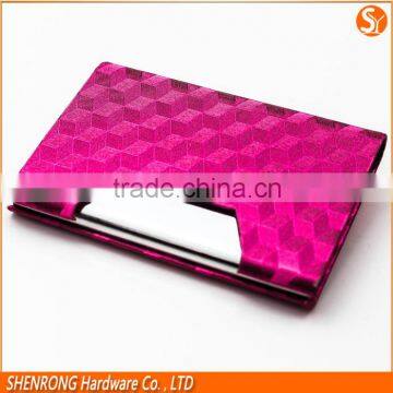 PU leather name cards credit cards use card holder stainless steel material