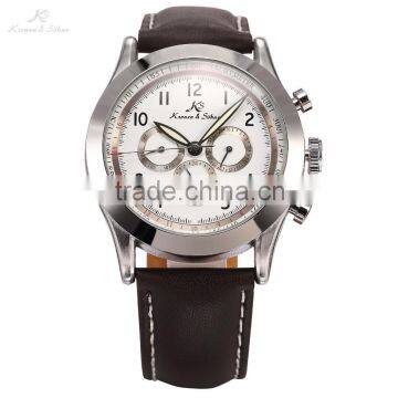 KS Navigator White Dial Automatic Mechanical Male Analog Watch