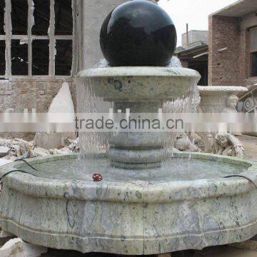 stone water rolling ball fountain