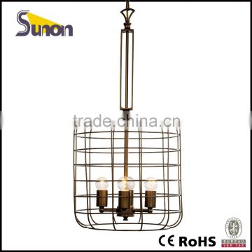 SD1123/4 Bird Cage Model Chandelier/Simple Carft Iron Chandelier/Coffee Color Pendant Lights