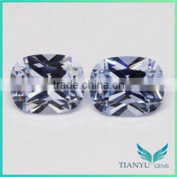 Wuzhou Gems Processing Loose 104# Synthetic Blue Nano Spinel Gemstone photo-2