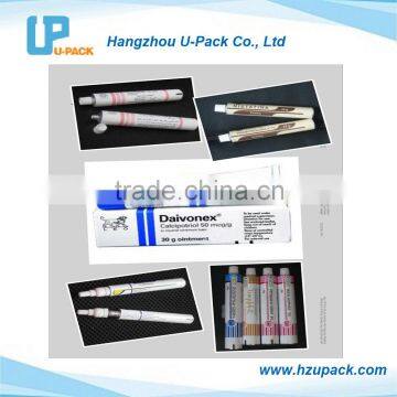 Aluminum tubes for for packaging pharmaceutical ointments and creams and gels