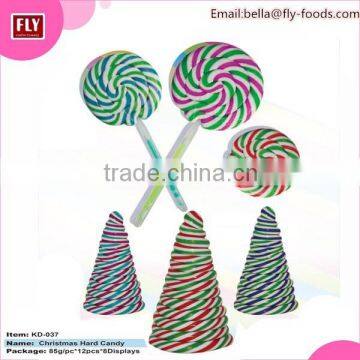 Giant Pin Pop Strawberry Flavour Rainbow Lollipop