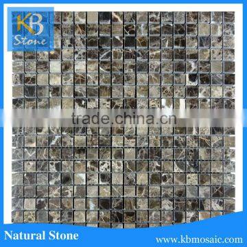 high quality emperodor dark marble mosaic tiles made in china