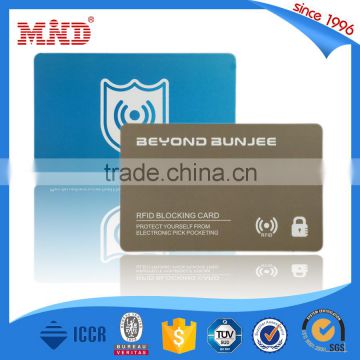 MDB37 2016 new product RFID blocking card no sleeve needed