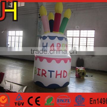 Customized inflatable cake model, inflatable birthday cake for party decoration