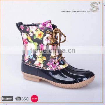 Economical Custom Design waterproof durable cheap duck rain boots