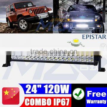 MZ Hot sales US CA AU LED Light bar off road lighting IP67 CE RoHS Super brightness work lamp MZ 120W 24 inch good quality cheap