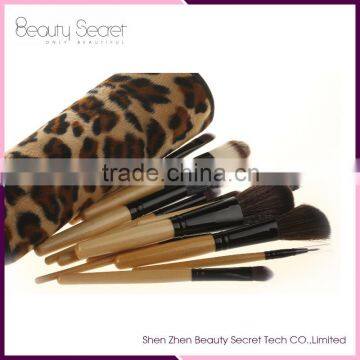 Wood Color Personalized Beauty Needs Makeup Brush Set 12pcs per set