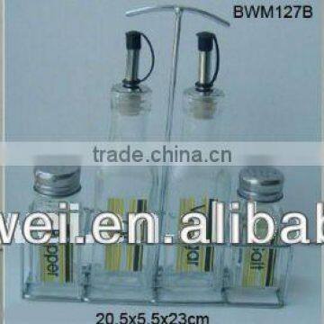 4pcs glass transparent jar used for spice