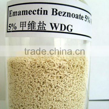 HIgh putity Emamectin benzoate 5% WDG with all kinds of color &Dimethomorph 50% WDG