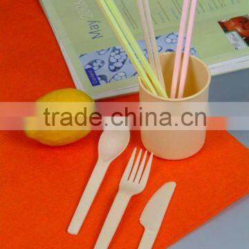 100%Biodegradable cornstarch plastic spoon