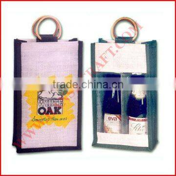 Jute Wine Bag