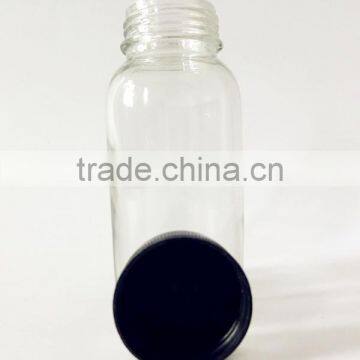 150ml mini white glass packaging empty bottle with twist lid