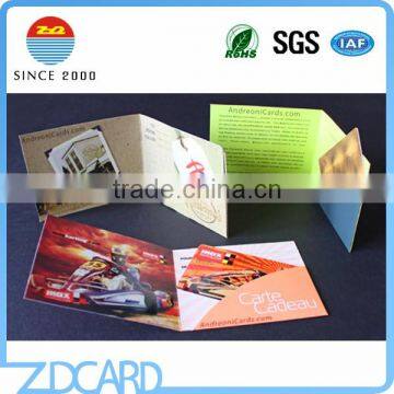 Fashional Design A4/A5 Matt Art Paper Folded Invitation Brochure photo-5