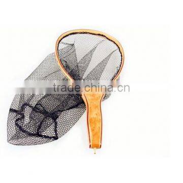 Small Burl Wood Handle Fly Fishing Trout Landing Net
