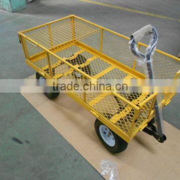 4 Wheel Metal Tool Cart / Steel Mesh Trolley TC4205E