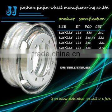 Jiujiu 22.5 truck chroming wheels