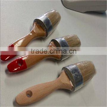 Round Natural Bristle Paint Brush, 2" Wax And Chalk Paint Brush