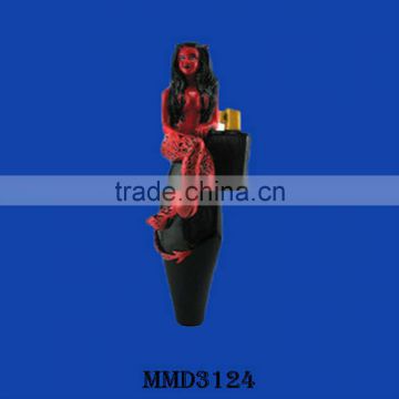 Wholesale Ceramic Sexy Lady Figurine Decorative Beer Tap Handle