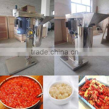 Good selling chilli paste grinding machine/ginger paste making machine supply from Henan