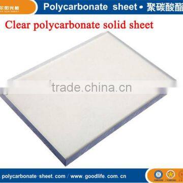 Durable Clear Polycarbonate Solid Sheet