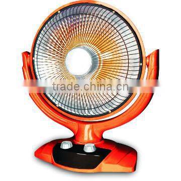 Wide angle oscillation Halogen tube desktop red color electric Heater with 2 heating modes and timer has CB,CE certificate