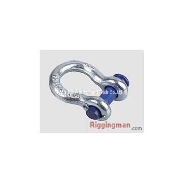 RIGGING BOW SHACKLE WITH BOLT PIN,drop forged
