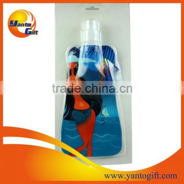 Foldable metallic water bottle