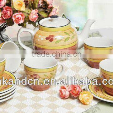 hot sale hand painted ceramic tea sets