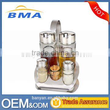 Wholesale 6Pieces Kitchenware Stainless Steel 304 150ml/40ml Spice Jar