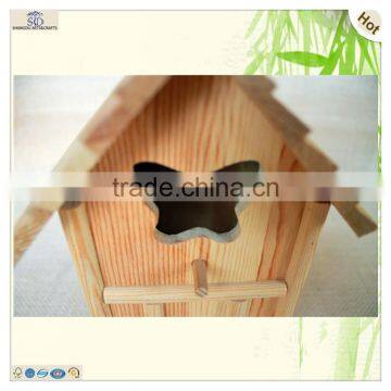 Wholesale Decorative Butterfly Carved Water Slot Wooden Bird Cages photo-3