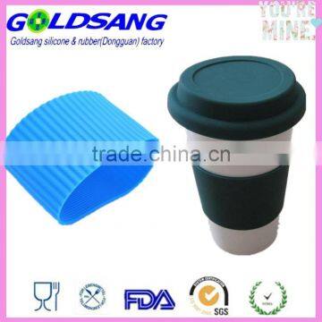 Coffee Cup Latte Cappuccino Glass Tumbler Silicone Sleeve photo-5