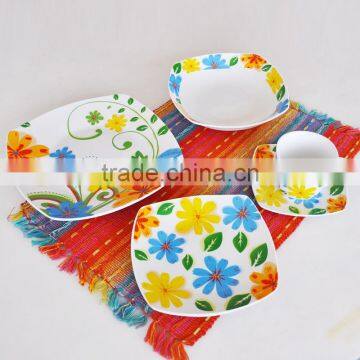 Set of 20pcs Square Shape Porcelain Dinnerware Set,porcelain Dinner Set,square Porcelain Dinnerware Set photo-3