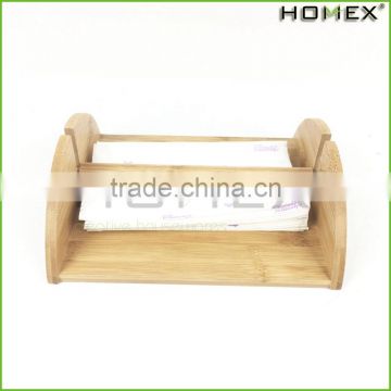 Bamboo Decorative Napkin Holder/ Tissue Holder Homex-BSCI