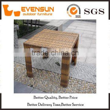 Fashion PE Rattan Table WIth Glass Top photo-5