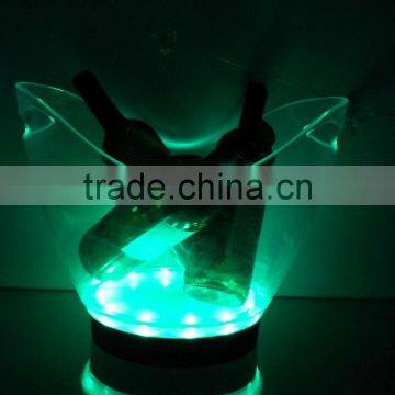 LED RBG Color Changing Large Clear Acrylic Ice Buckets photo-6