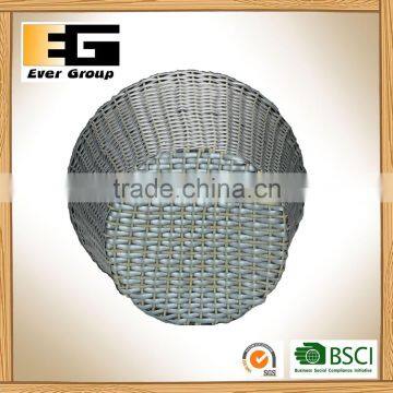 Grey Woven Flowerpot With PVC Linner/ Storage Bucket/Garden Planter photo-3