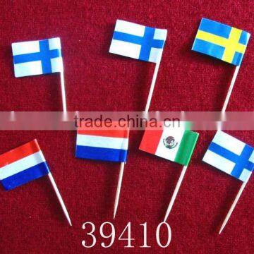 toothpick with flag,paper flag