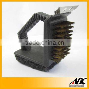 Good Quality BBQ Tools Folding BBQ Cleaning Brush photo-2