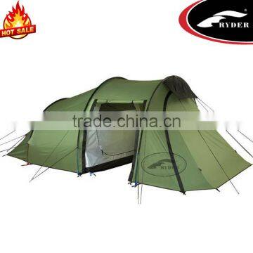 Waterproof Fireproof 4 Season 6 Person 2 Room Tunnel Camping Family Tents