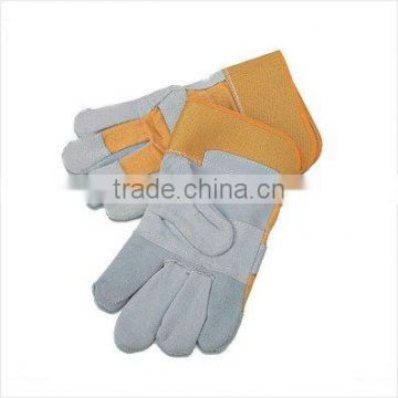 Safety Gloves,cow split leather work glove,leather welding gloves