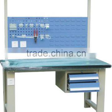 Metal Industrial Workbench With Drawer photo-3